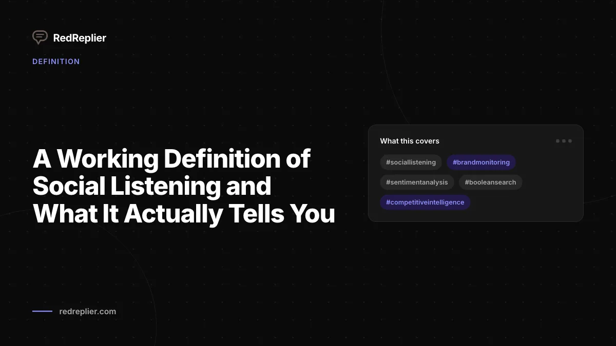A Working Definition of Social Listening and What It Actually Tells You