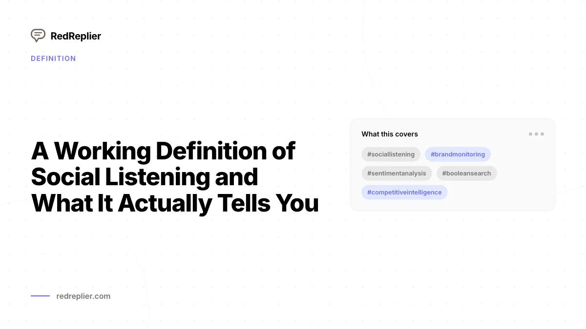 A Working Definition of Social Listening and What It Actually Tells You